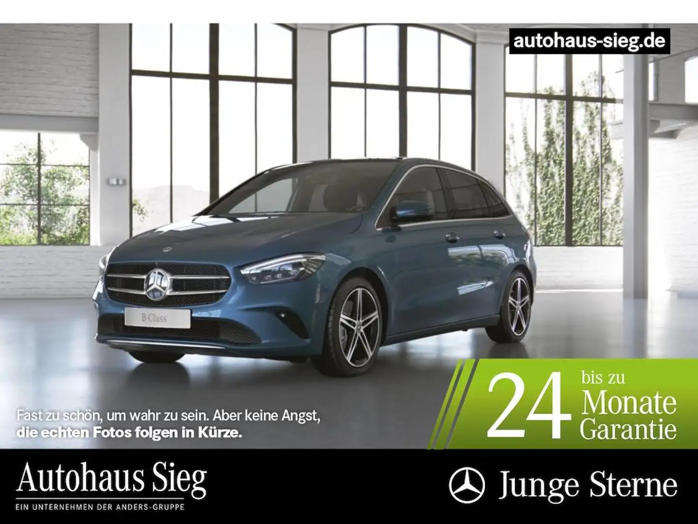Mercedes-Benz B 250 e Progressive+Sitzkli+AHK+Distr+Pano+360° Blau - 1