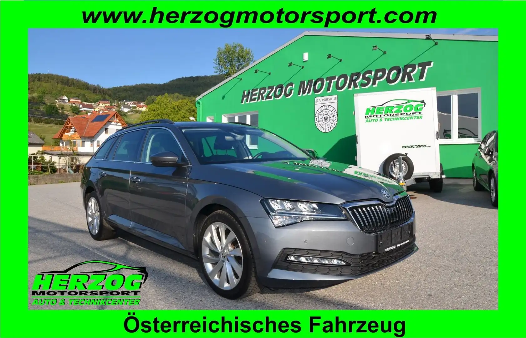 Skoda Superb Superb Kombi 2,0 TDI DSG LED VIRTUAL NAVI 1.Besitz Grau - 1