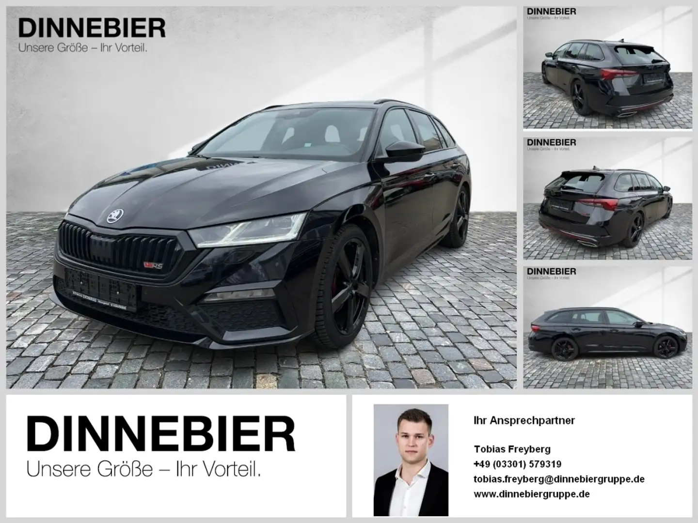 Skoda Octavia RS +LED+KAMERA+WKR+VR-COCKPIT+PDC+ Noir - 1