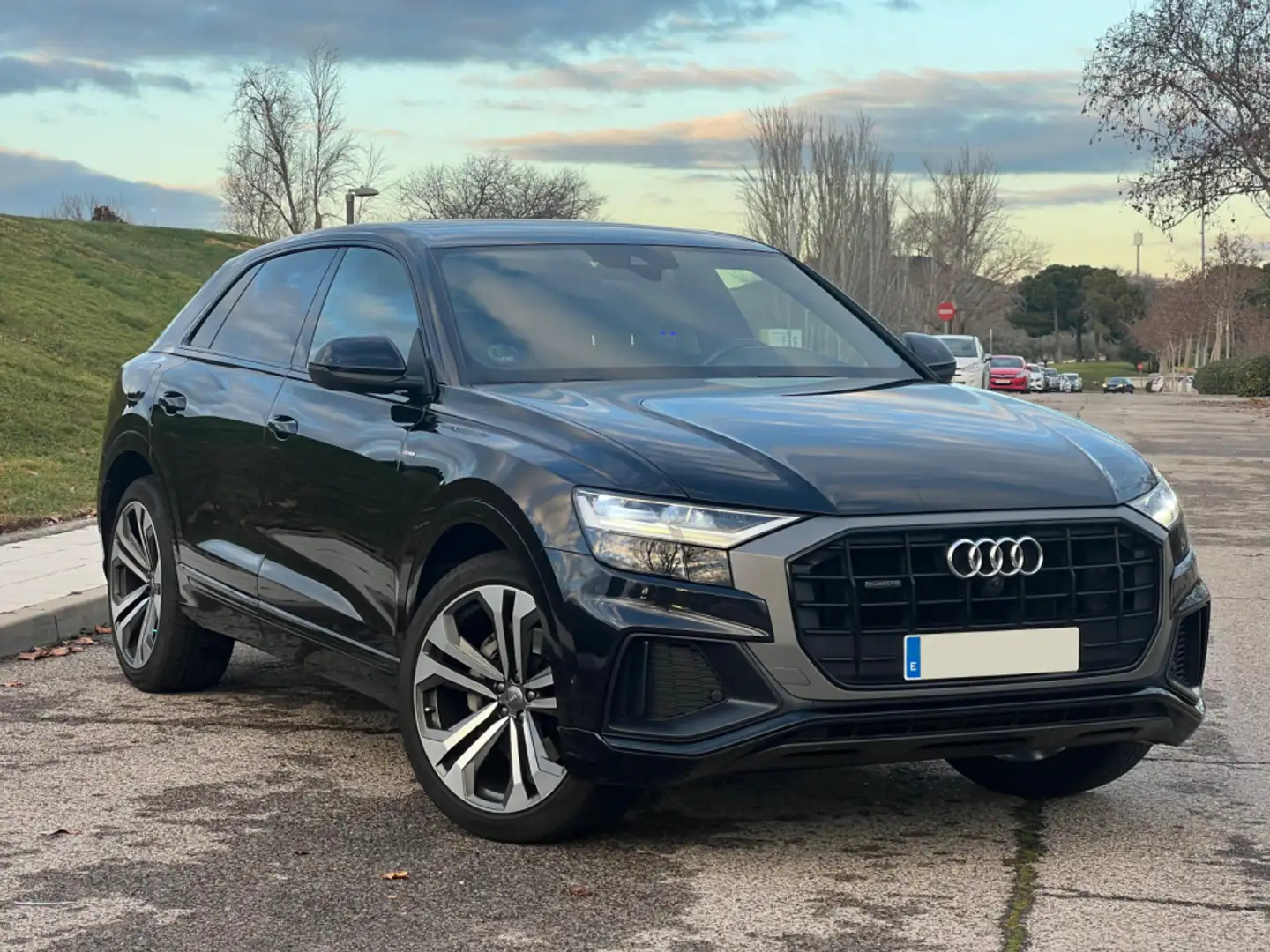 Audi Q8 50 TDI Black line quattro tiptronic Zwart - 1