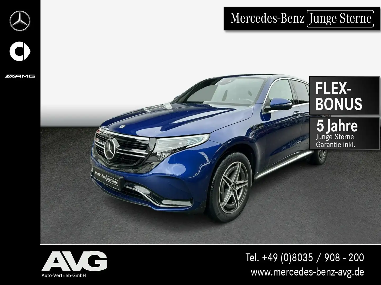 Mercedes-Benz EQC 400 EQC 400 4M AMG Keyless Multibeam 360°Burmester Blau - 1