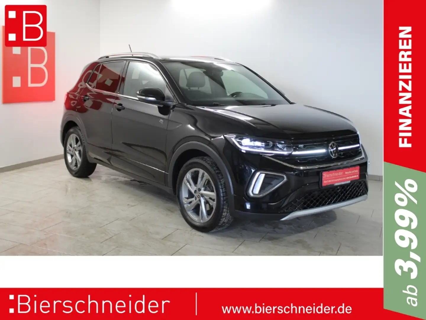 Volkswagen T-Cross 1.0 TSI DSG 2x R-Line 17 MATRIX ACC Schwarz - 1
