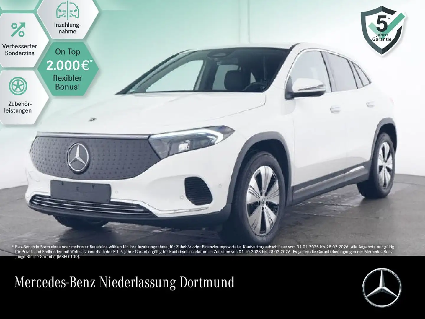 Mercedes-Benz EQA 350 4M PROG+PLUS-PAKET+KAMERA+KEYLESS+SPUR Weiß - 1