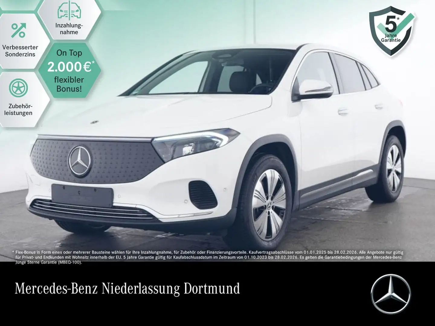 Mercedes-Benz EQA 350 4M PROG+PLUS-PAKET+KAMERA+KEYLESS+SPUR Weiß - 1