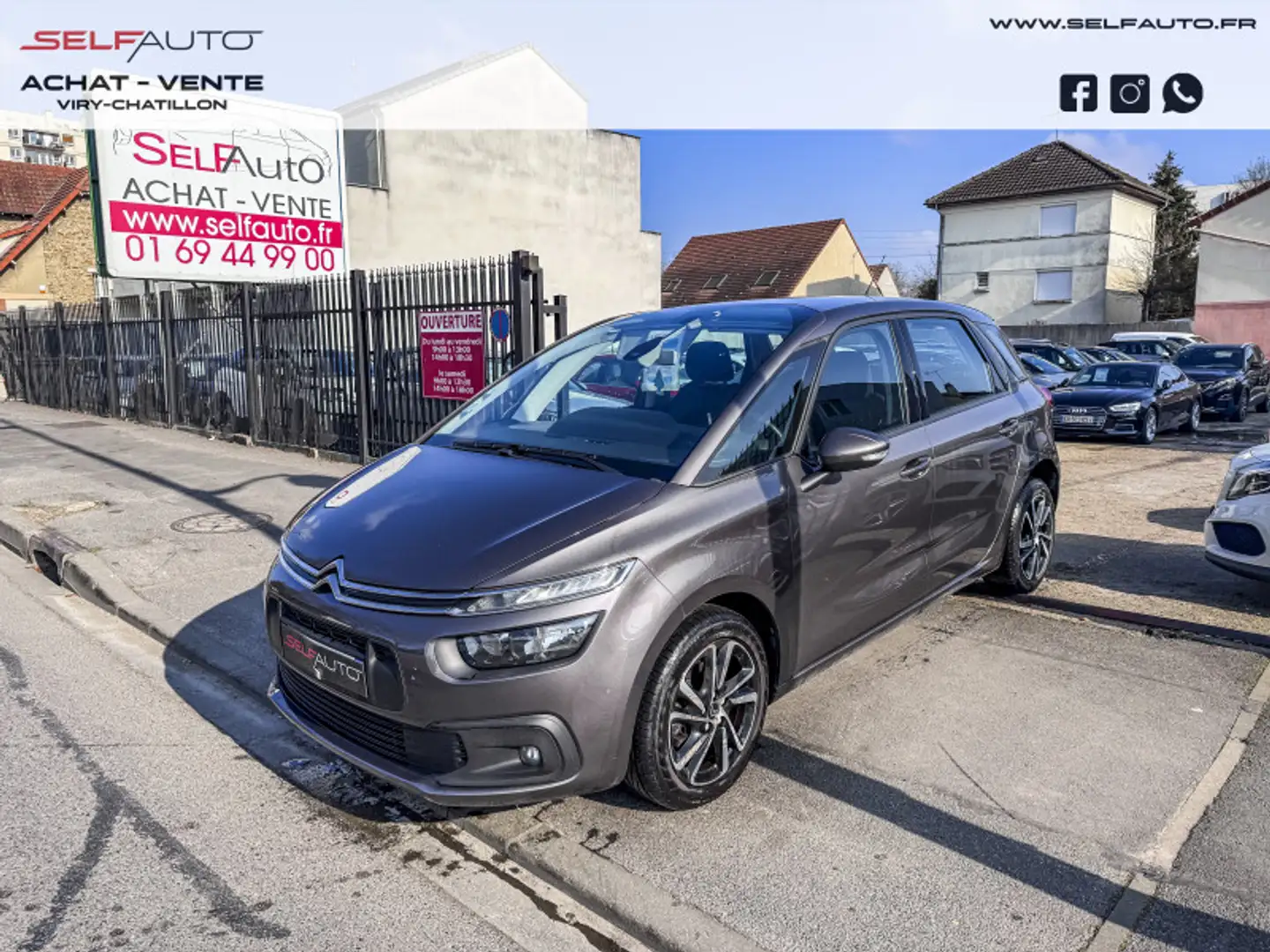 Citroen C4 Picasso BLUEHDI 120CH BUSINESS + S\u0026S EAT6 Gris - 1