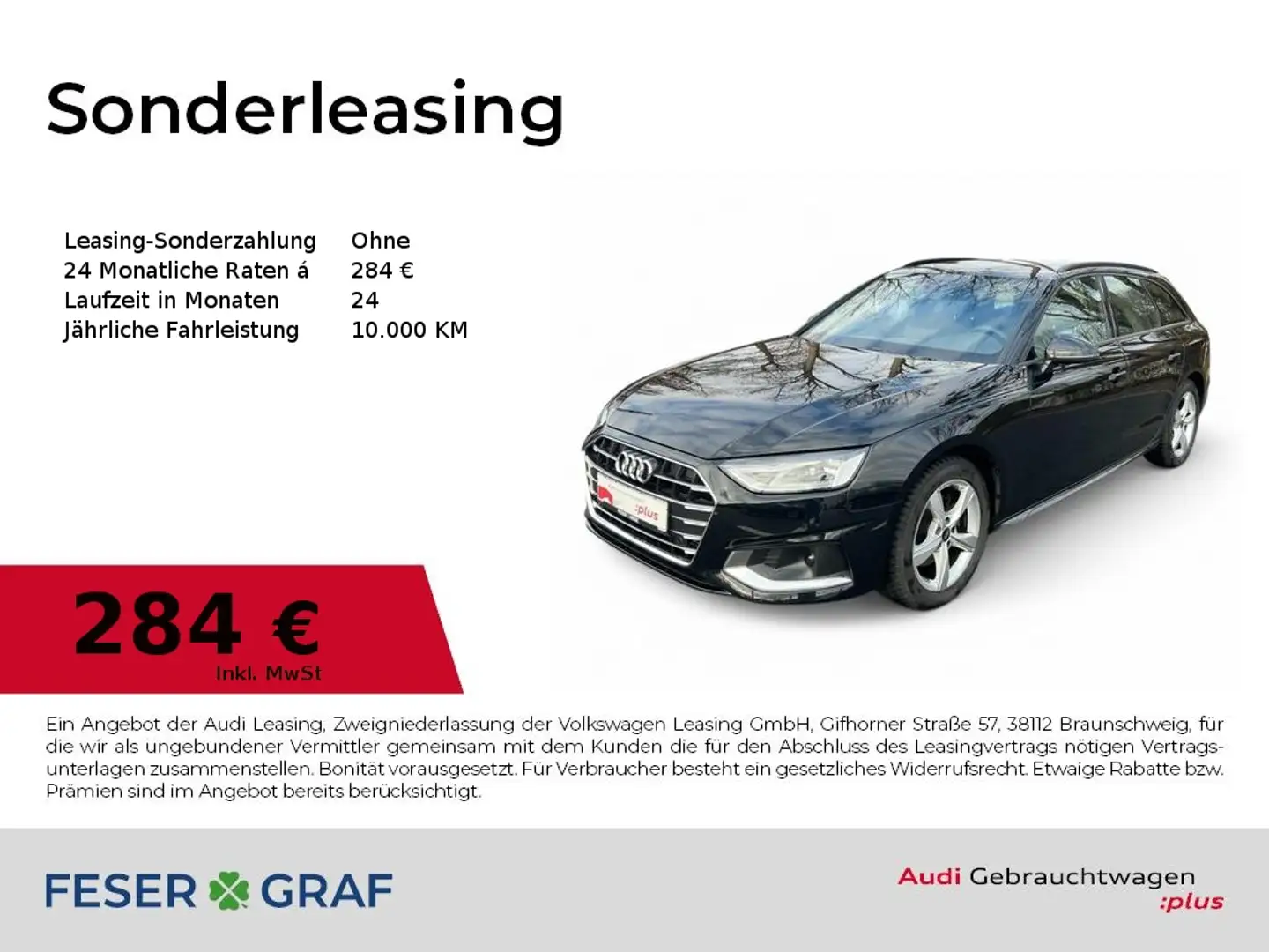 Audi A4 Avant Advanced 35 TFSI S-tronic NAVI+/ACC/VC+/PDC/ Schwarz - 1