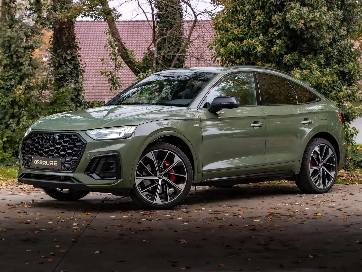 Audi Q5 Q5 55 TFSIe Sportback quattro S line Competition Groen - 1