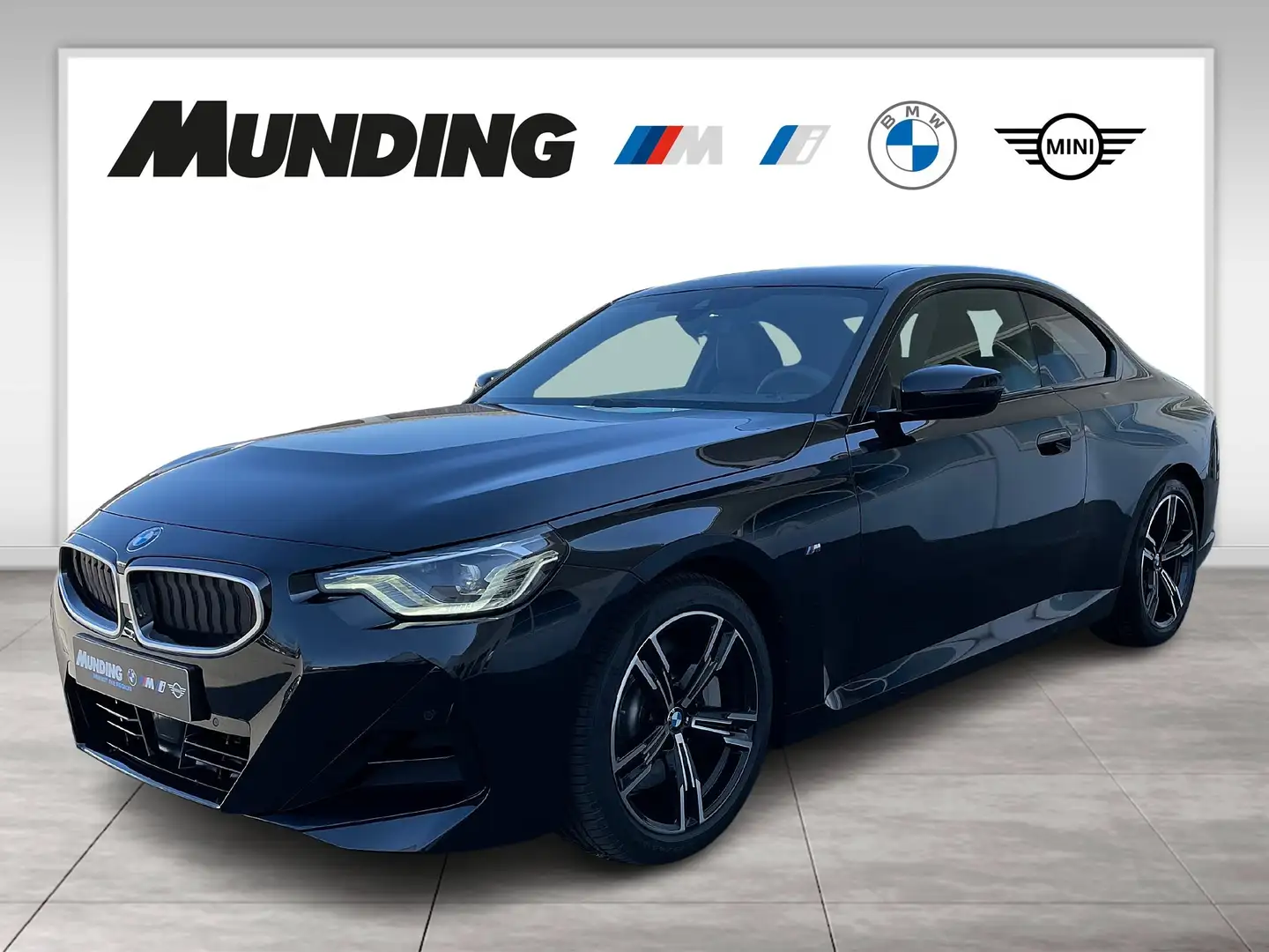 BMW 230 i A M-Sportpaket Navi|MFL|PDC|SHZ Zwart - 1