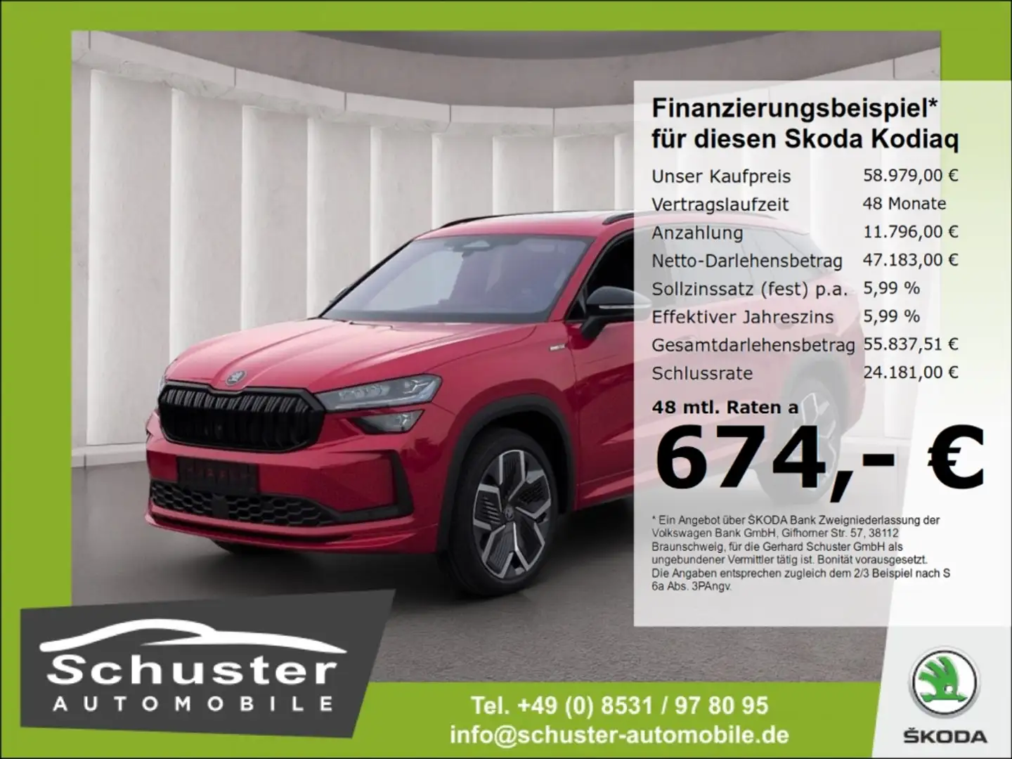 Skoda Kodiaq SPORTLINE 7-Sitze 4x4 TDI*StndHzg 360°Kam Rot - 1