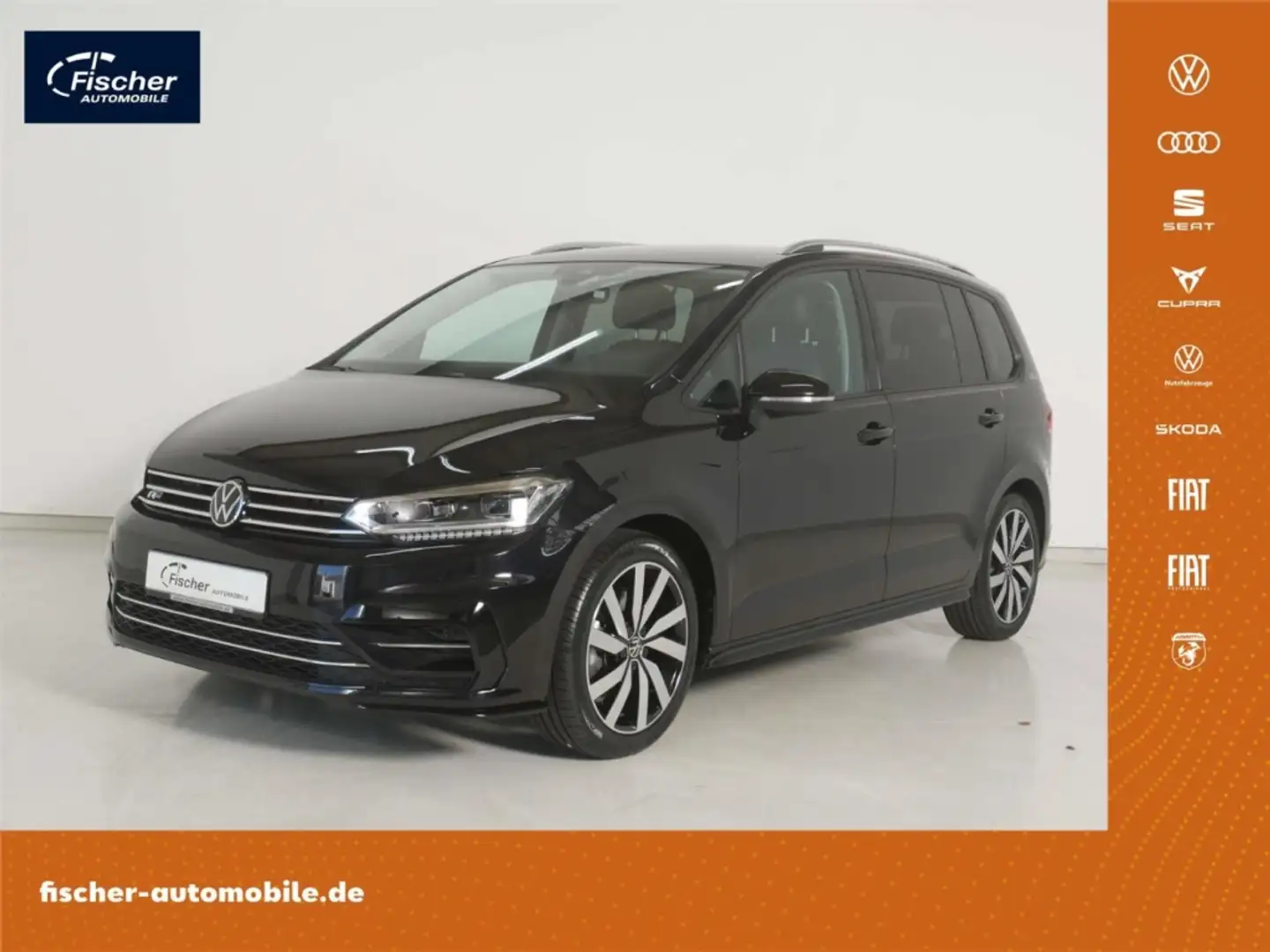 Volkswagen Touran 1.5 TSI R-Line DSG 7-Sitze/AHK/NAV/LED/SH Schwarz - 1