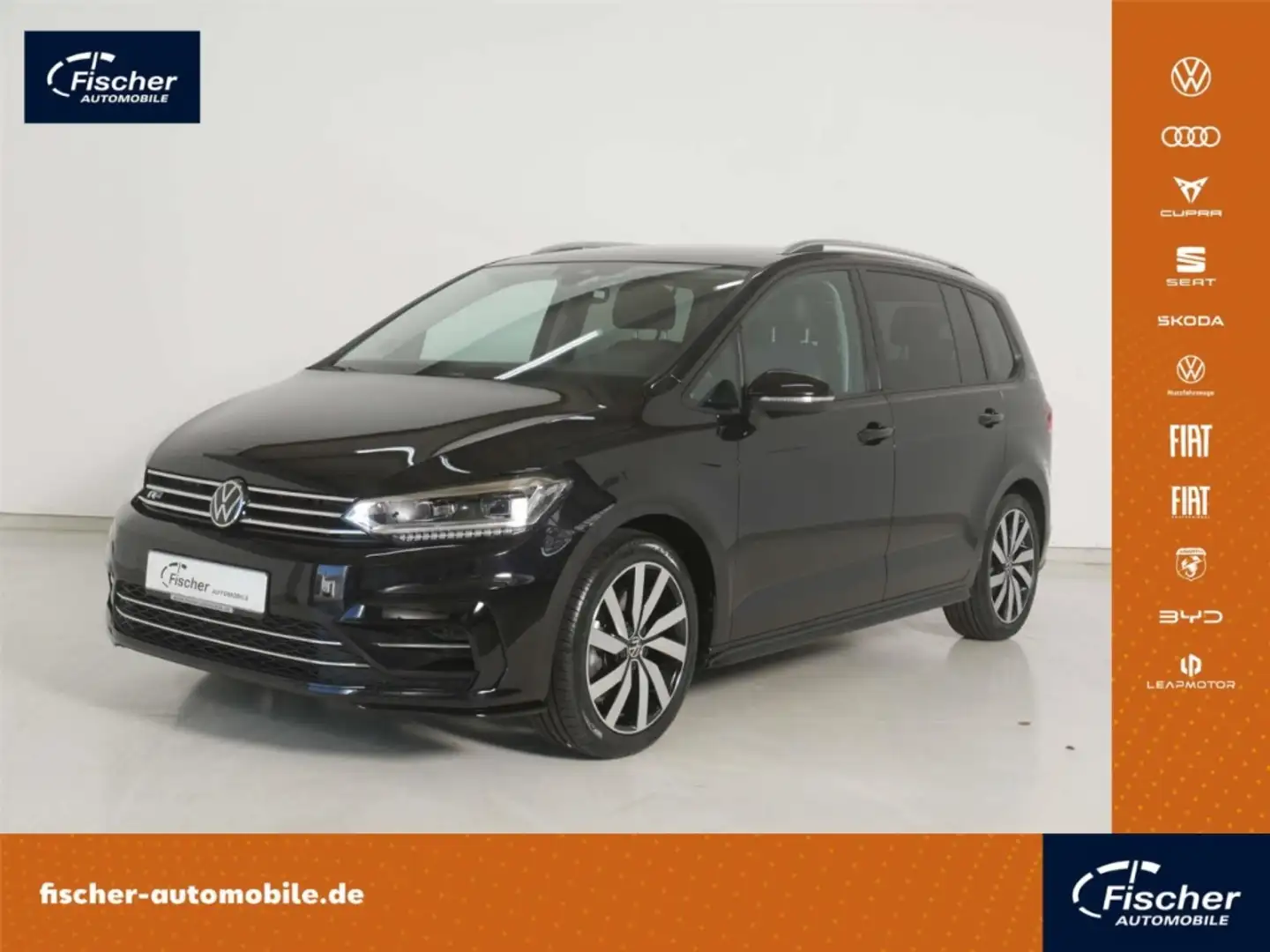 Volkswagen Touran 1.5 TSI R-Line DSG 7-Sitze/AHK/NAV/LED/SH Schwarz - 1