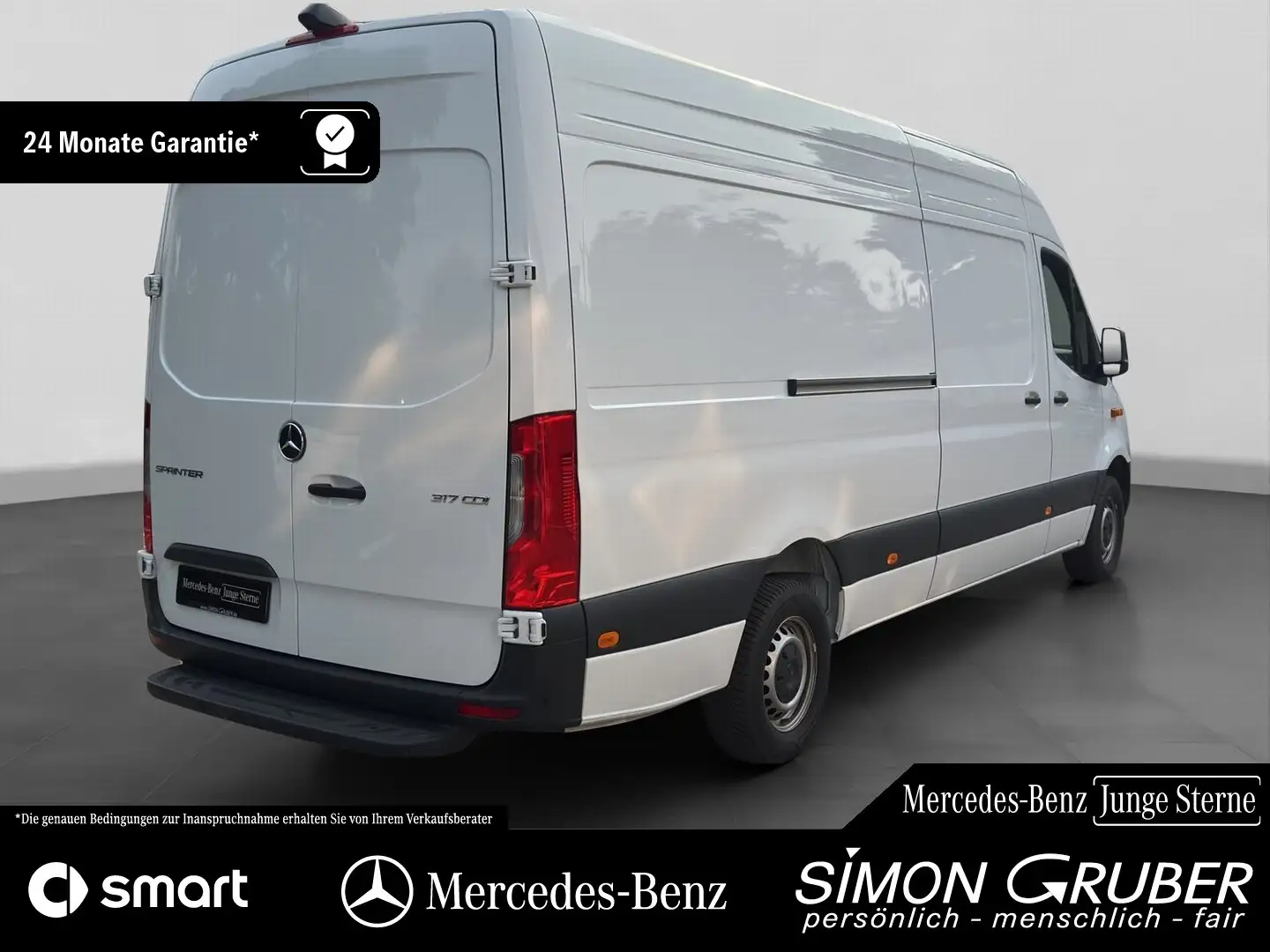 Mercedes-Benz Sprinter 317 hoch lang L3H2 Pro LED Cam facelift Weiß - 2