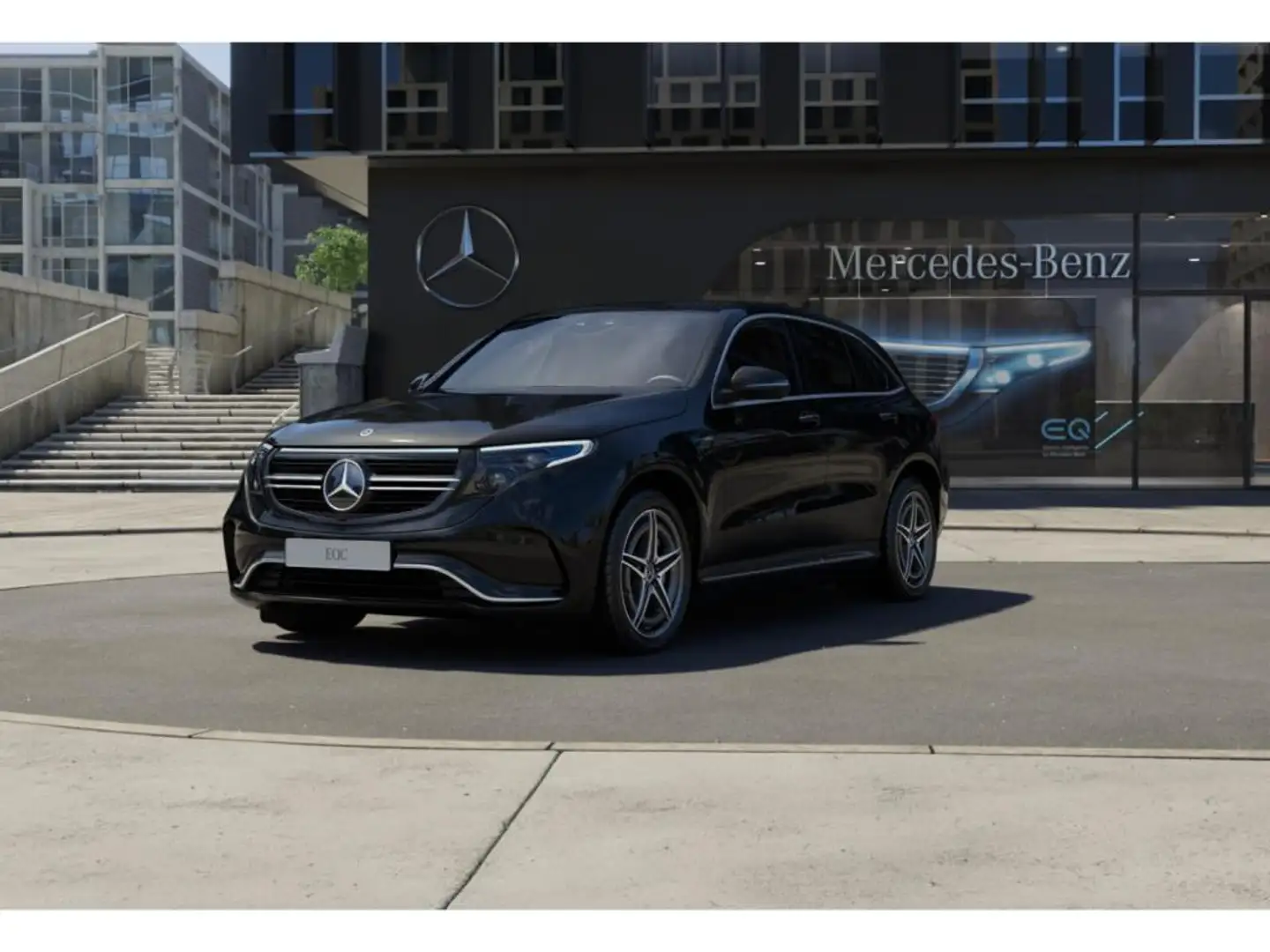 Mercedes-Benz EQC 400 4M AMG Line 360°+MBUX+AHK+Sitzhzg+19 Schwarz - 1