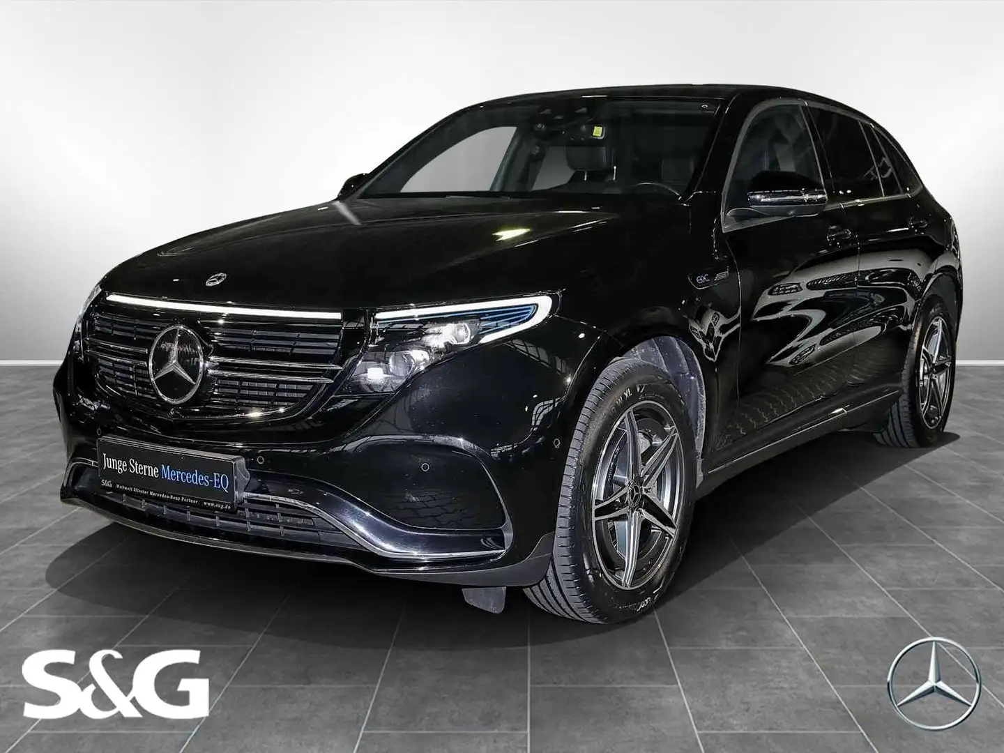 Mercedes-Benz EQC 400 4M AMG AHK+360°+HEADUP+DISTRO+MEMORY+19" Schwarz - 1