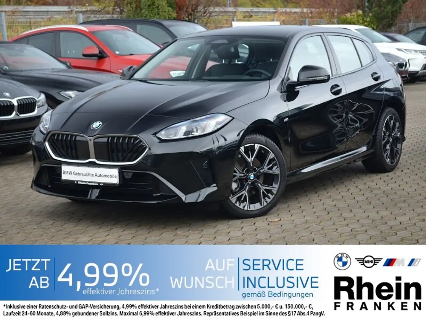 BMW 120 i M Sport Design LiveCptProf.Ad.LED.Head-Up Schwarz - 1