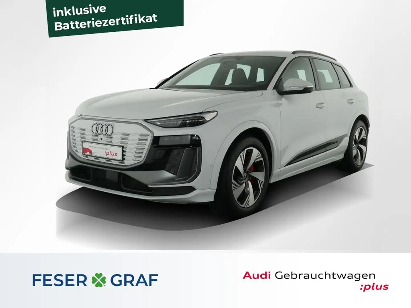 Audi Q6 e-tron 55 e-tron qu S Line Leder,Matrix,Tech plus Blanc - 1