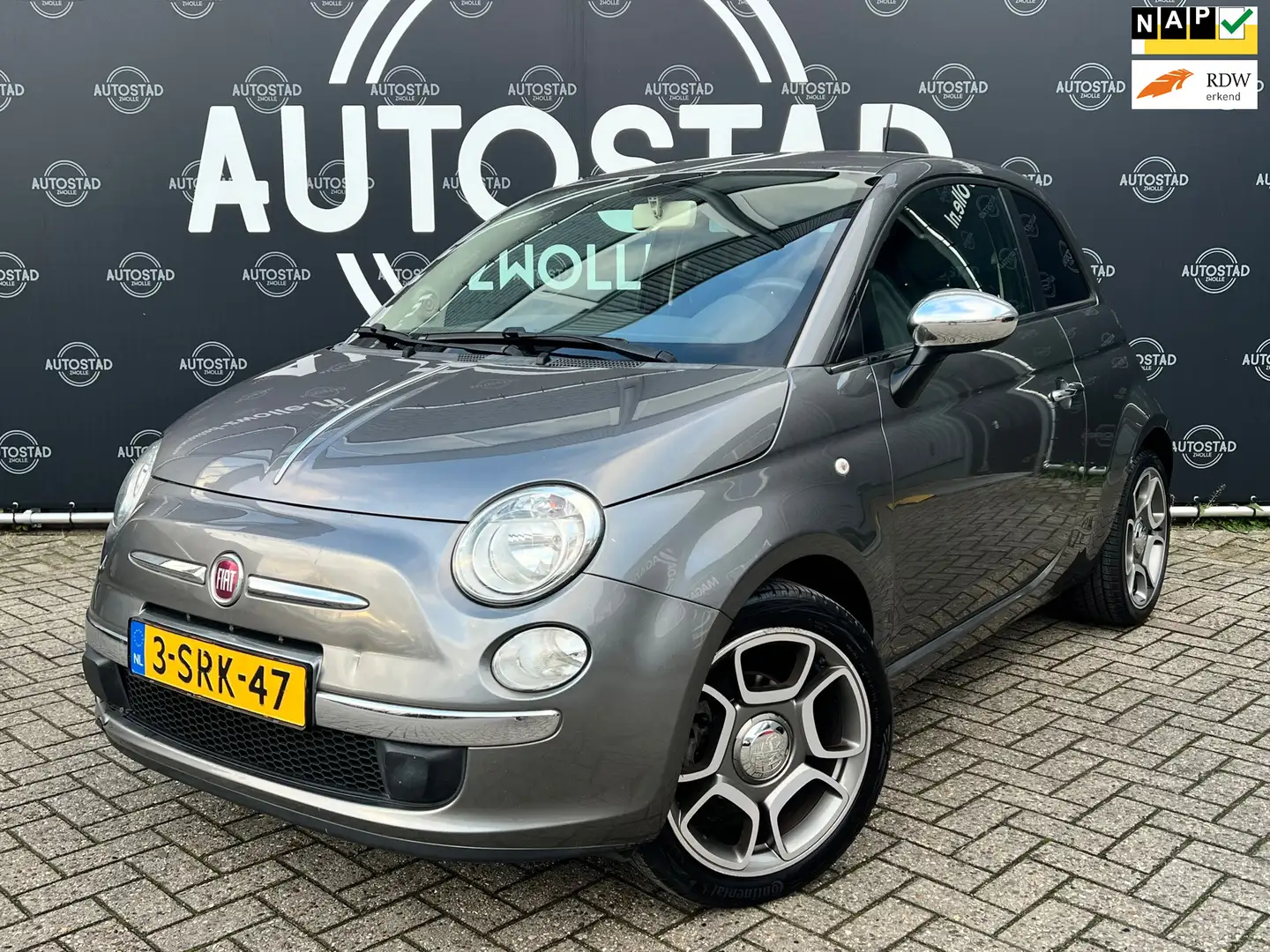 Fiat 500 0.9 TwinAir Easy Airco/Nap/Apk/Elektramen/ Gris - 1