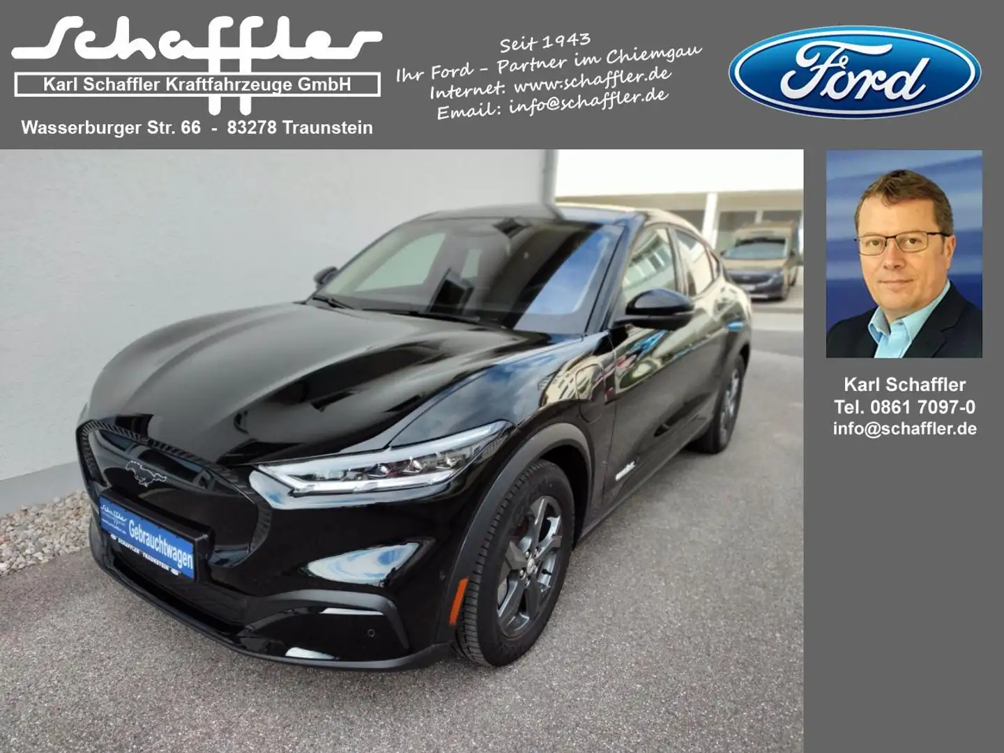 Ford Mustang Mach-E Basis Schwarz - 1