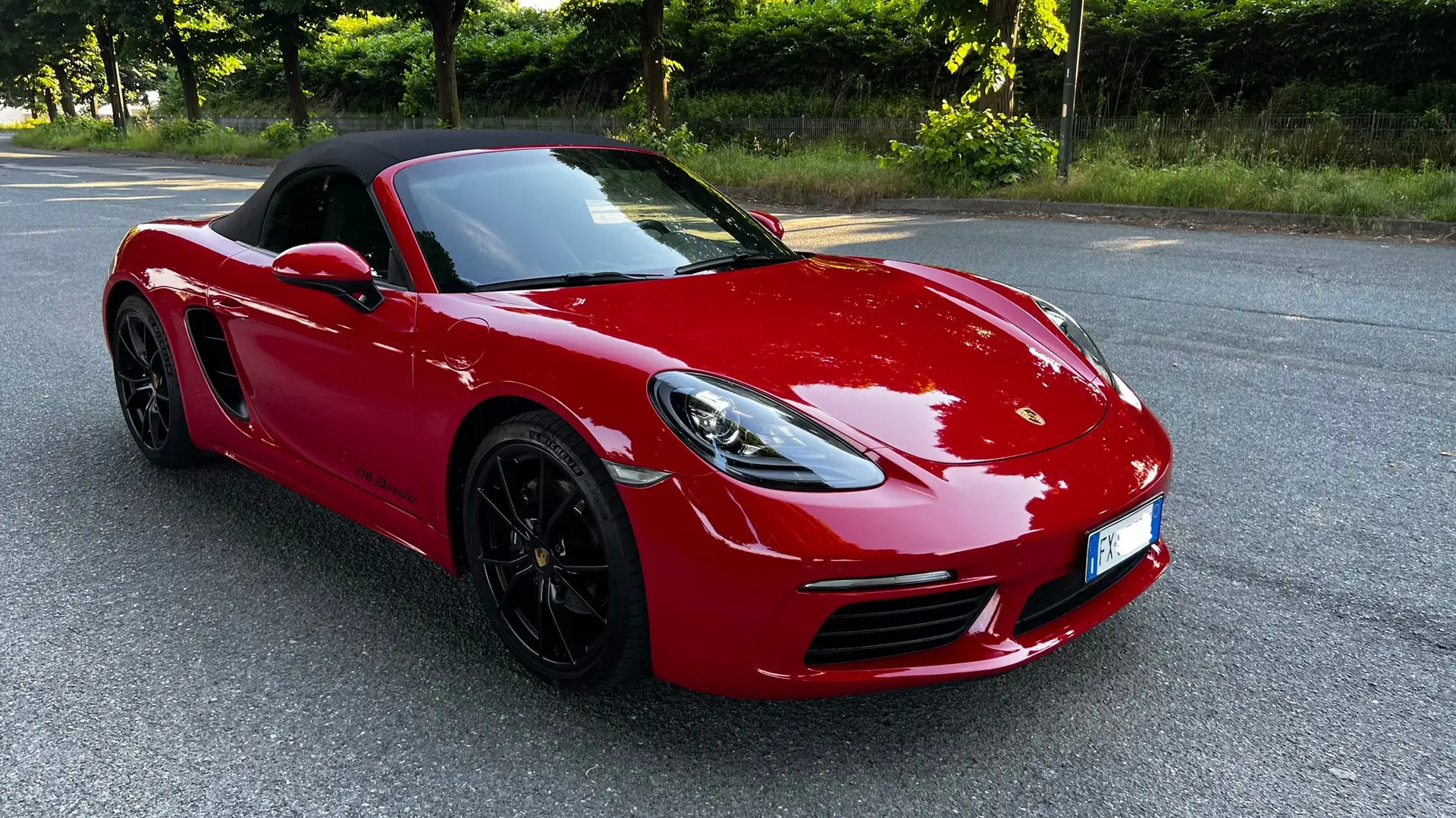 Porsche Boxster 718 2.0 PDK ITALIANA Rosso Carminio Rosso - 1