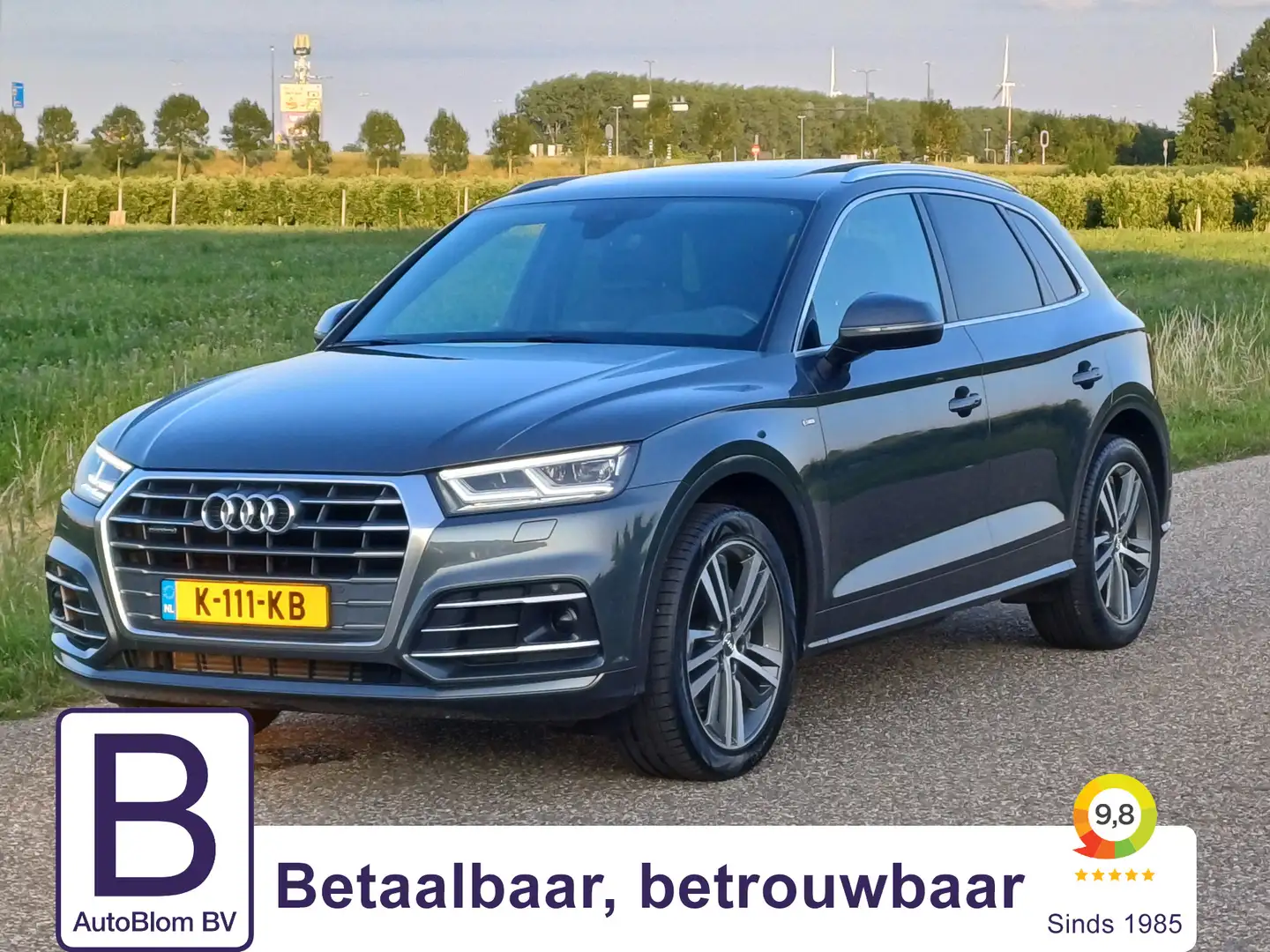 Audi Q5 2.0 TFSI quattro Sport S Line Black Edition /Pano/ Gris - 1