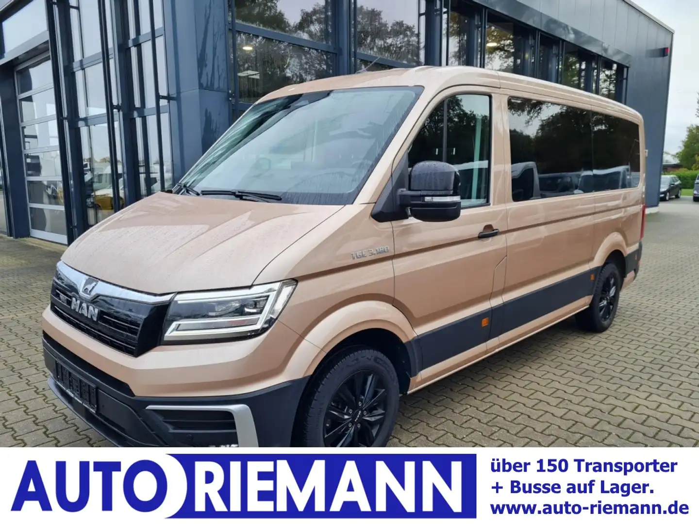 MAN TGE 3.180 TDi Kombi 9 Sitze ALU KAMERA LED LEDER S Or - 1