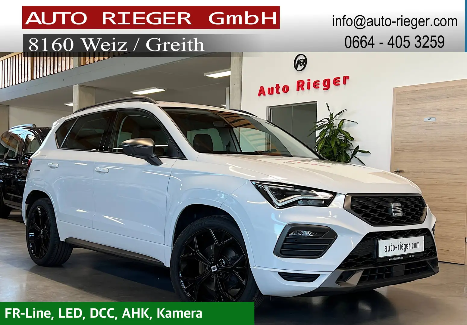 SEAT Ateca FR 4Drive TDI DSG AHK, LED, Memory Weiß - 1