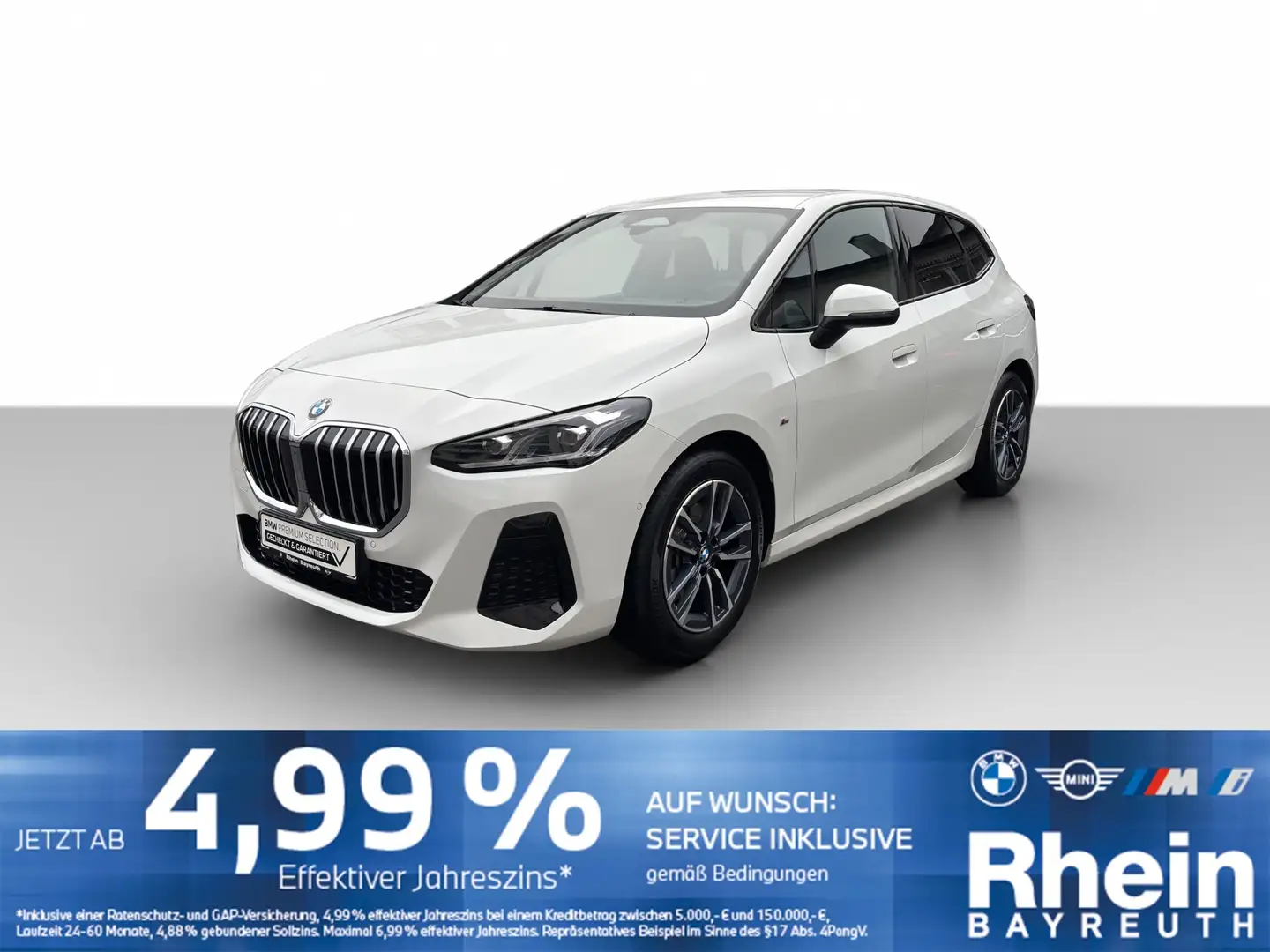 BMW 216 i Active Tourer M Sportpaket Navi AdapLED Shz Navi Weiß - 1