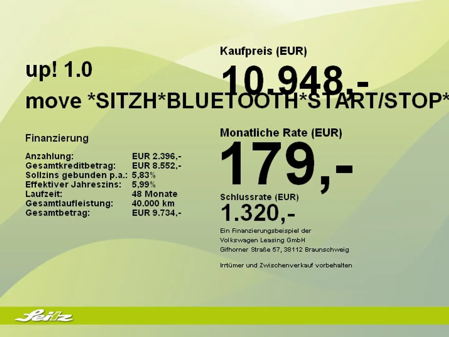 Volkswagen up! 1.0 move *SITZH*BLUETOOTH*START/STOP* Zwart - 2