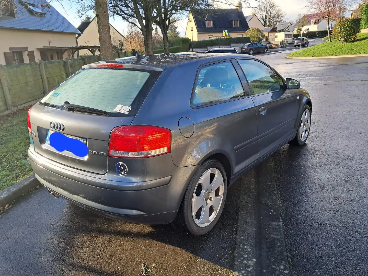 Audi A3 2.0 TDI 170 Quattro Ambition Luxe DPF Gris - 2