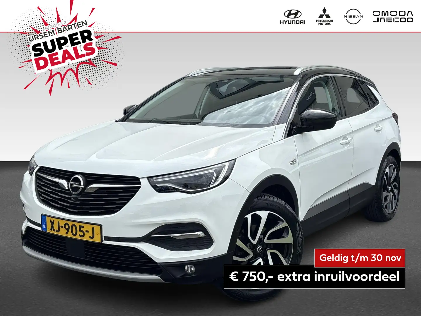 Opel Grandland X 1.2 Turbo Ultimate Wit - 1