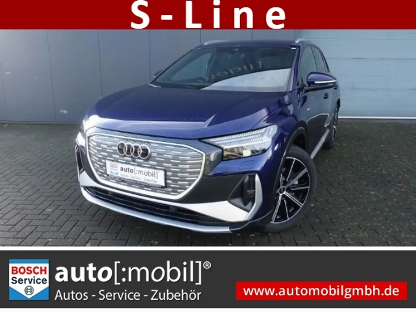 Audi Q4 e-tron 45 S-LINE+GLANZPAKET+NAVI+SITZHEIZUNG+RFK Blau - 1