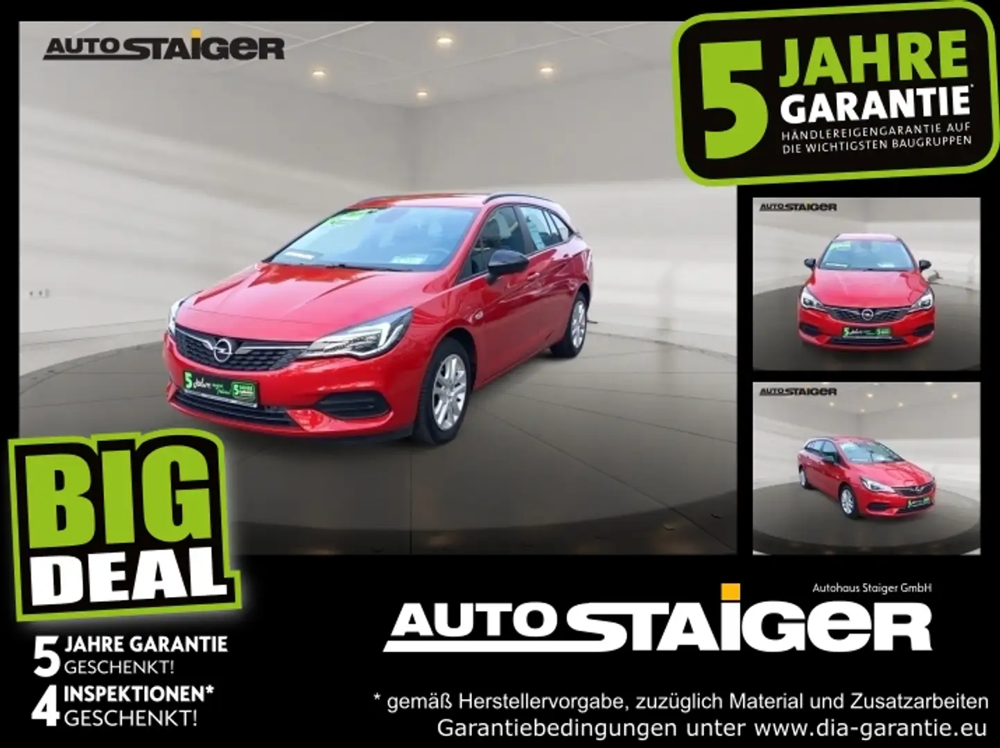 Opel Astra K ST 1.4 Turbo  Edition Automatik, PDC, SHZ Rot - 1