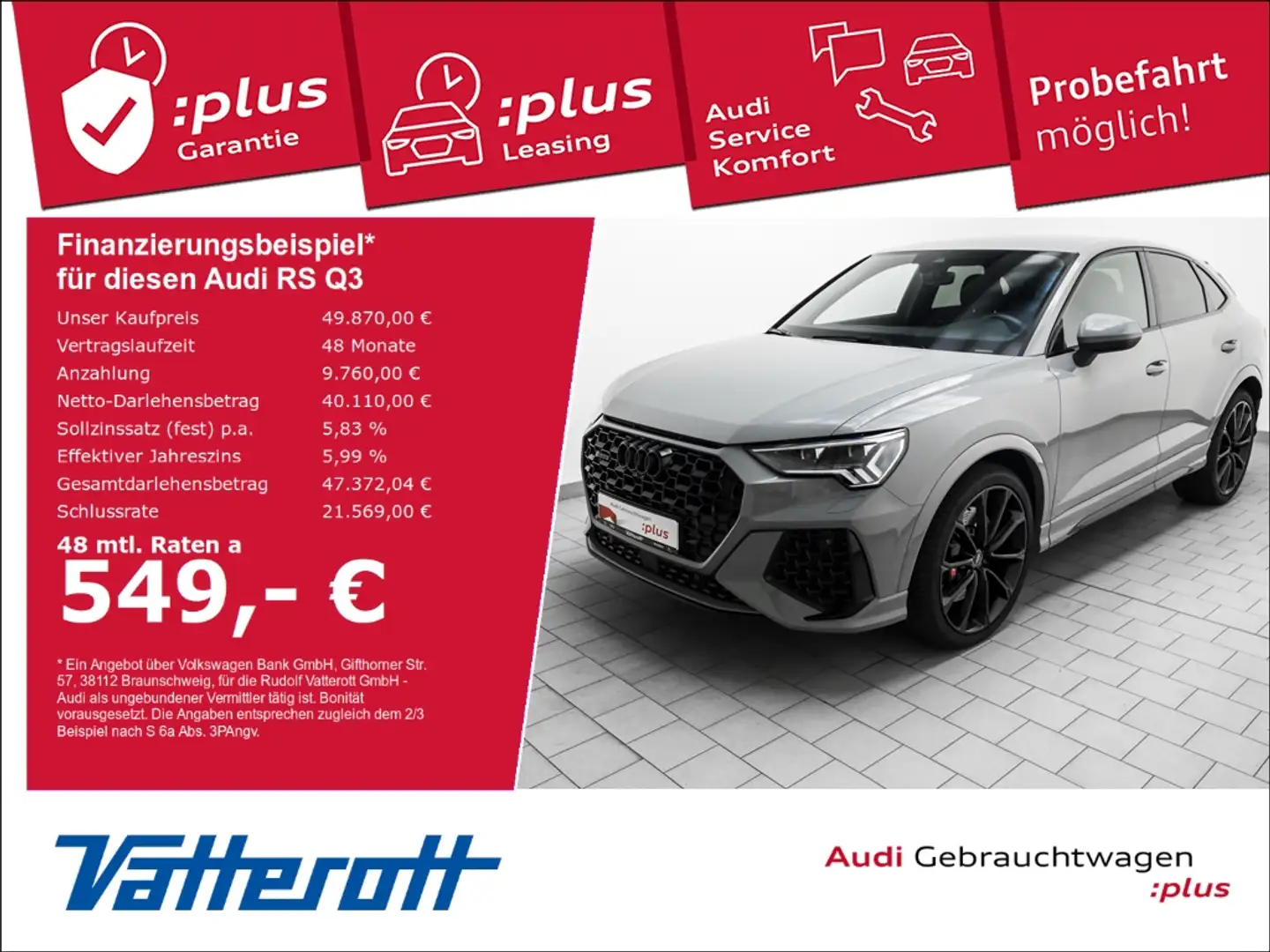 Audi RS Q3 Sportback 2.5 TFSI quattro Grau - 1
