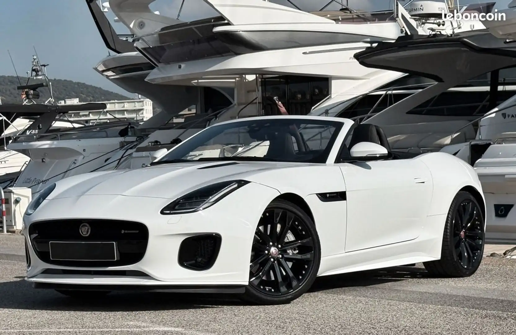 Jaguar F-Type 2.0 p300 300ch r-dynamic 1ere main etat concours suivi full options+++ config top Blanc - 1