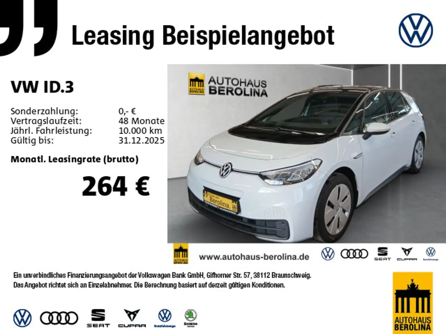Volkswagen ID.3 Pure Performance *NAV*LED*PDC*App-Connect* Weiß - 1