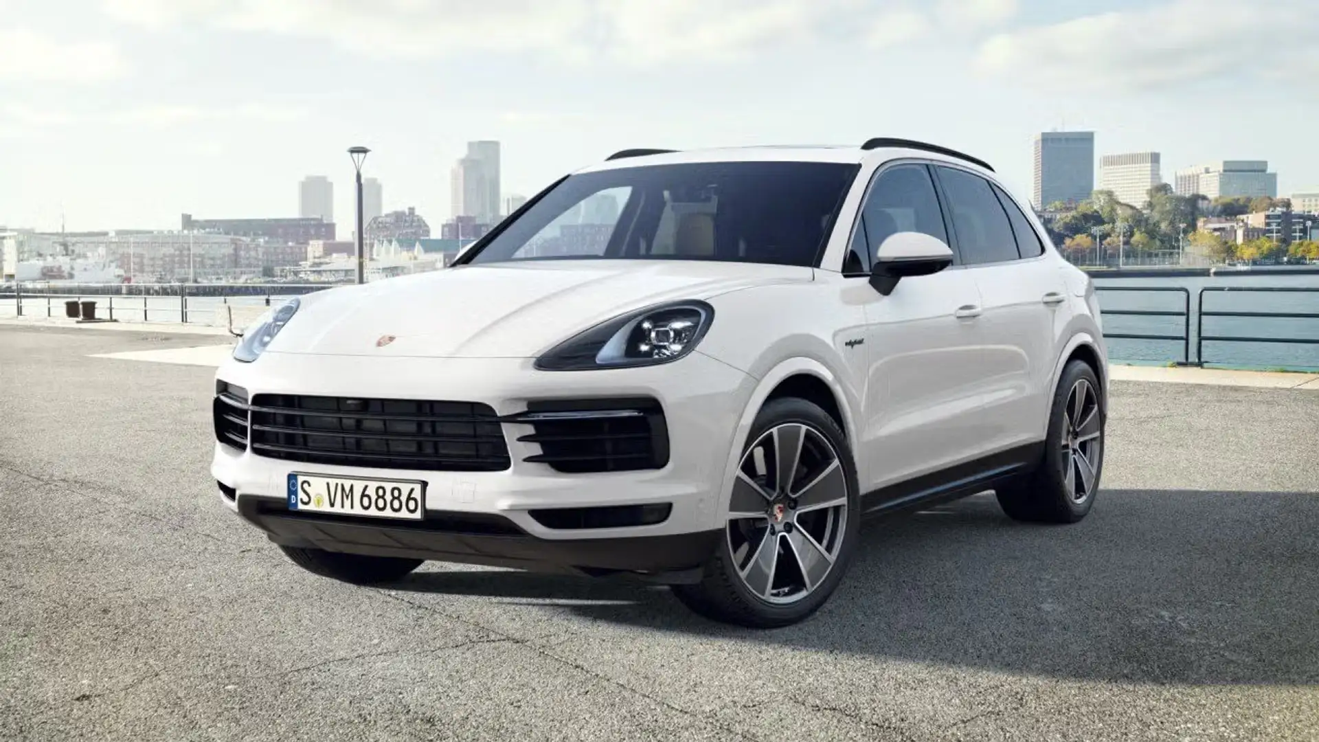 Porsche Cayenne E-Hybrid Platinum Edition Luftfederung Weiß - 1
