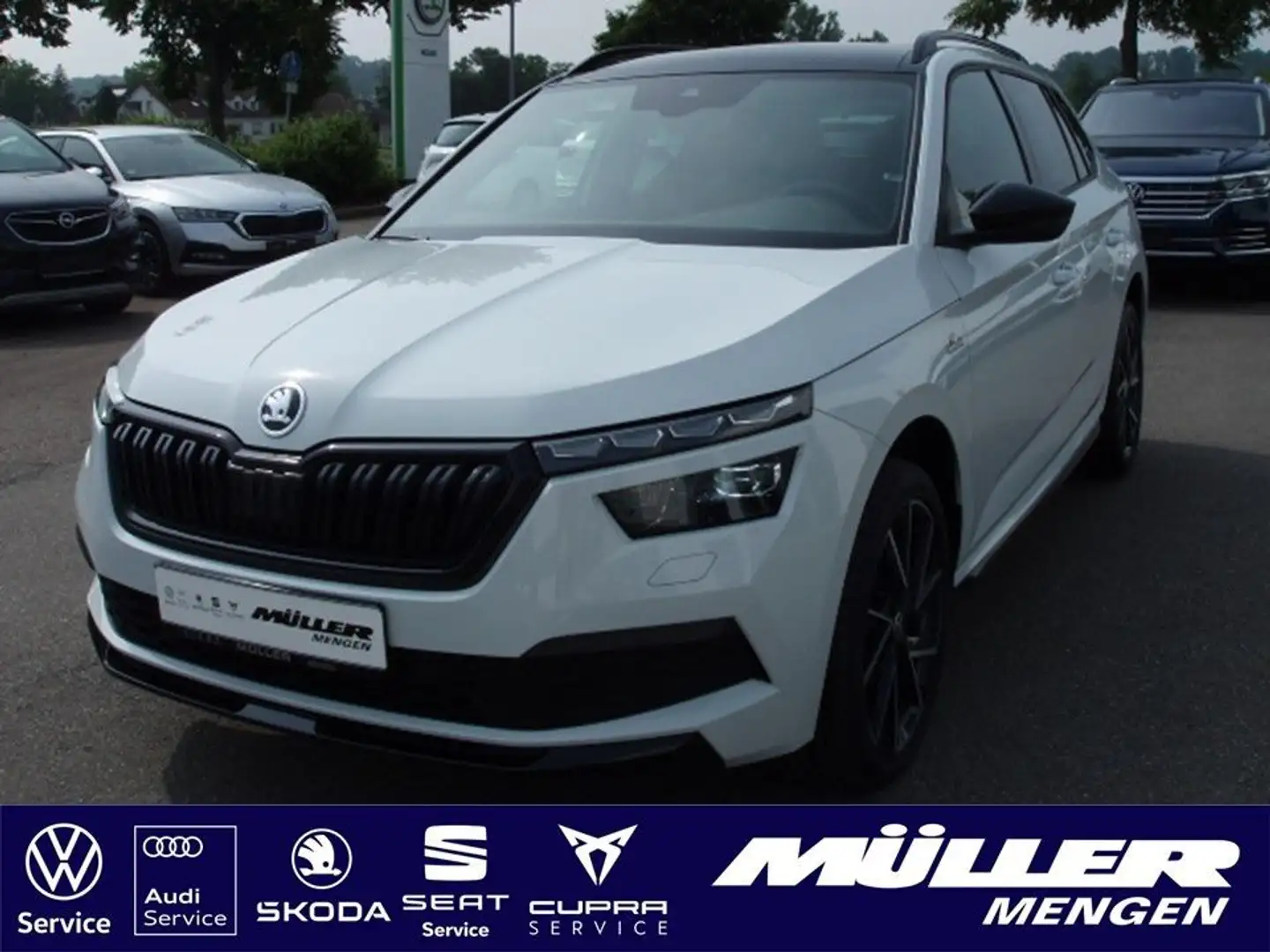Skoda Kamiq Monte Carlo 1.5 TSI 7-G. DSG (NAV/ACC/AHK) White - 1