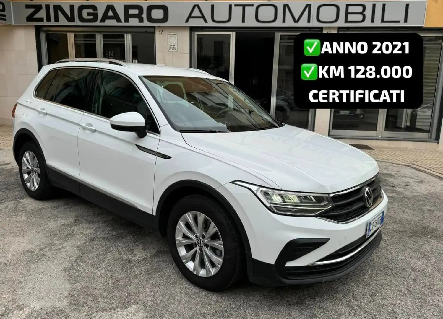 Volkswagen Tiguan 2.0 TDI LIFE NAVI+CERCHI+FARI FULL LED PERFETTA Bianco - 2
