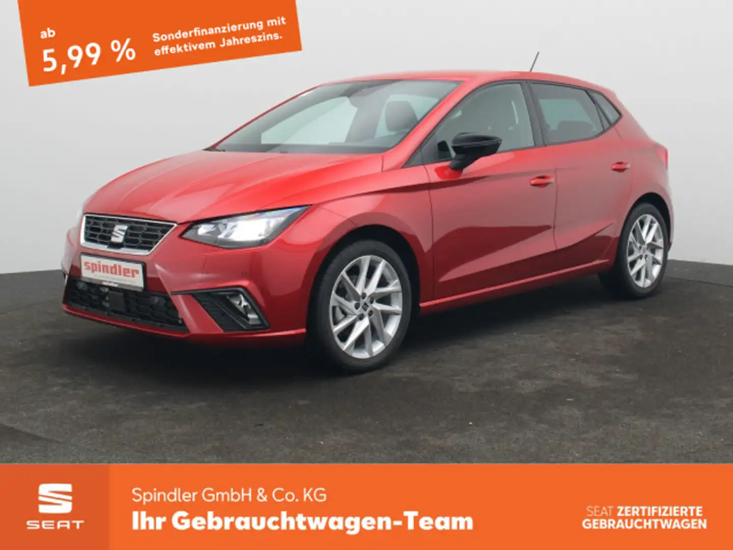 SEAT Ibiza FR 1.0 TSI / LED, RFK, PDC, SHZ, DAB+ Rot - 1