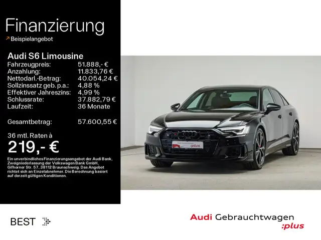 Audi S6 Optik schwarz, Kamera, SHZ, Navi