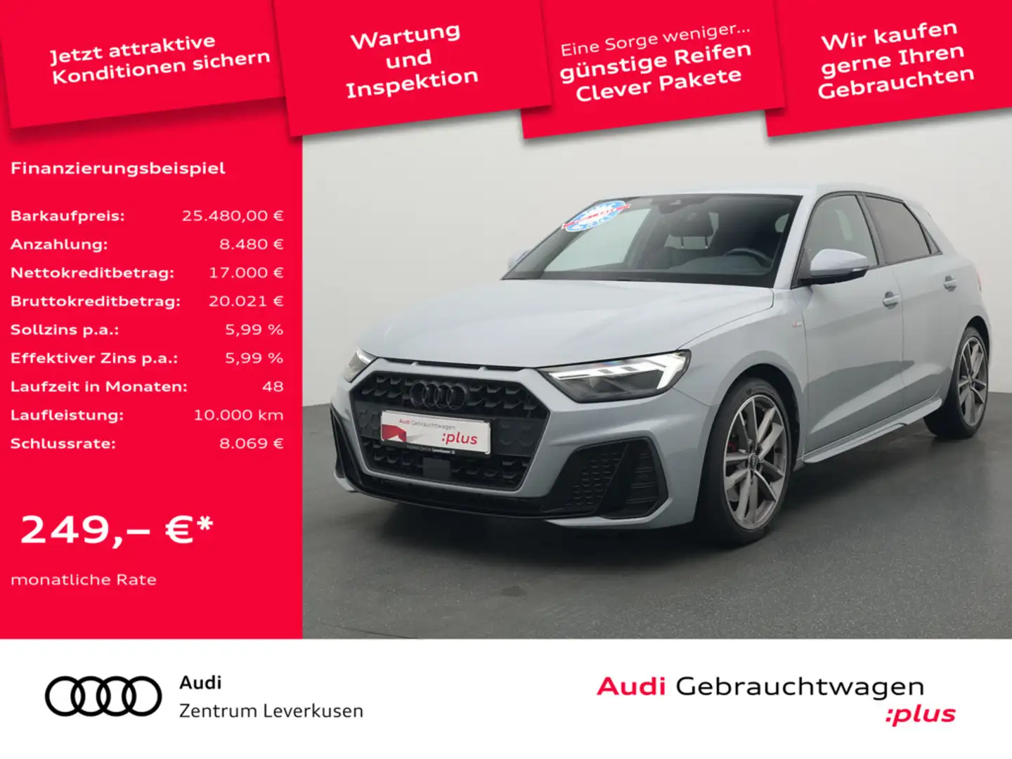Audi A1 Sportback S line STRON SPORTSITZE APP KAM SHZ Schwarz - 1