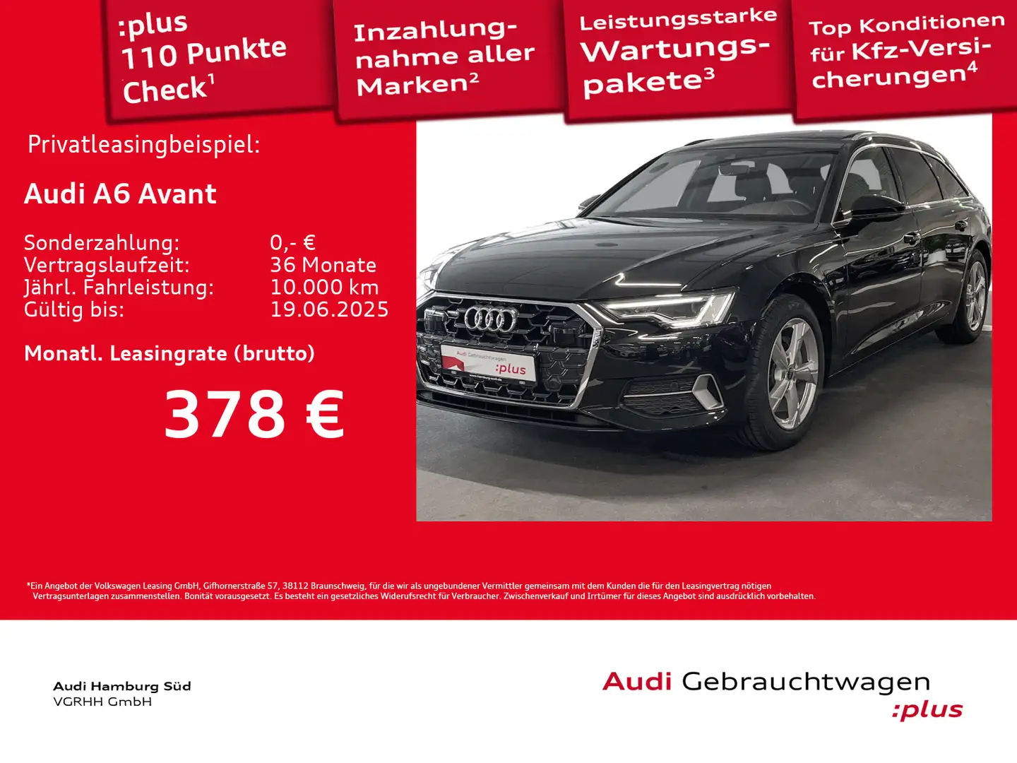 Audi A6 40 TDI advanced qu. S tronic MATRIX/AHK Zwart - 1
