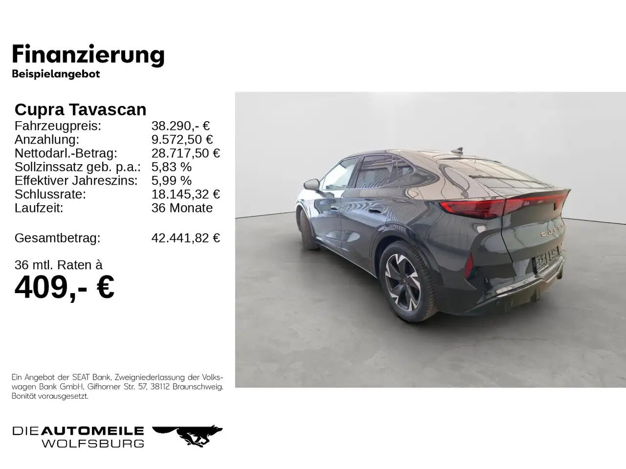 Cupra Tavascan Endurance KAM/WäPu/NAVI/SITZHZ, миниатюра 2