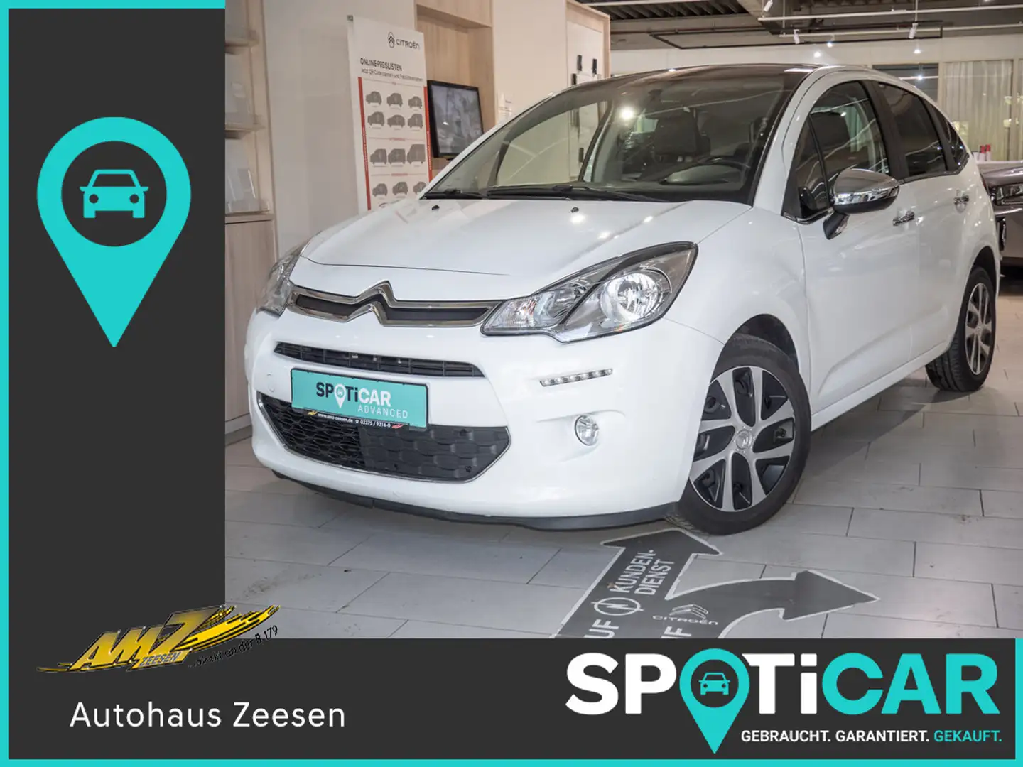 Citroen C3 1.2 82 Selection KLIMA SITZHEIZUNG PDC White - 1