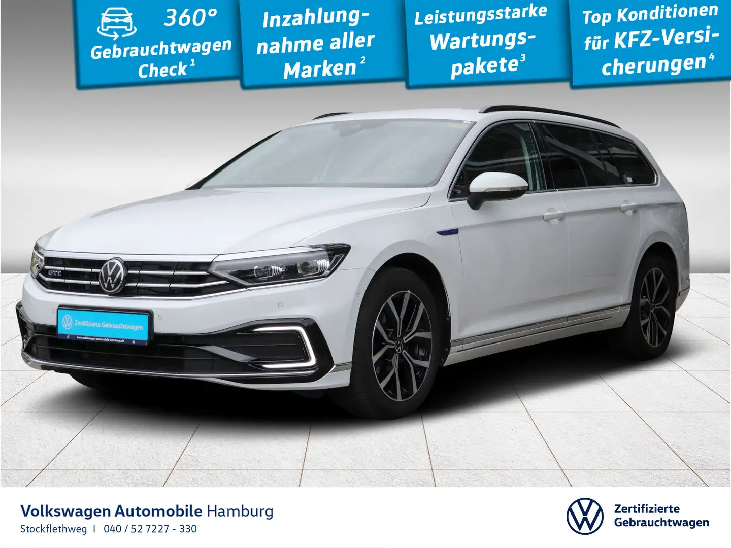 Volkswagen Passat Variant 1.4 TSI Hybrid GTE DSG Navi ACC Weiß - 1