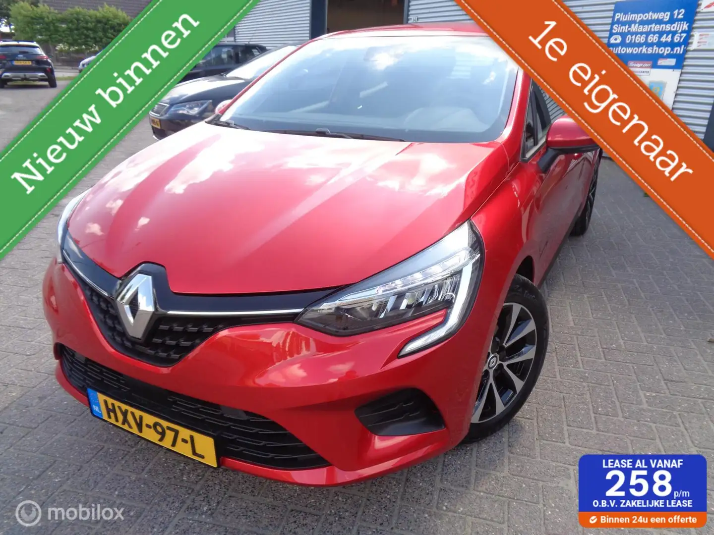 Renault Clio 1.0 TCe Intens/Airco/Lm velgen/Carplay/PDC/Cruise/ Rood - 1