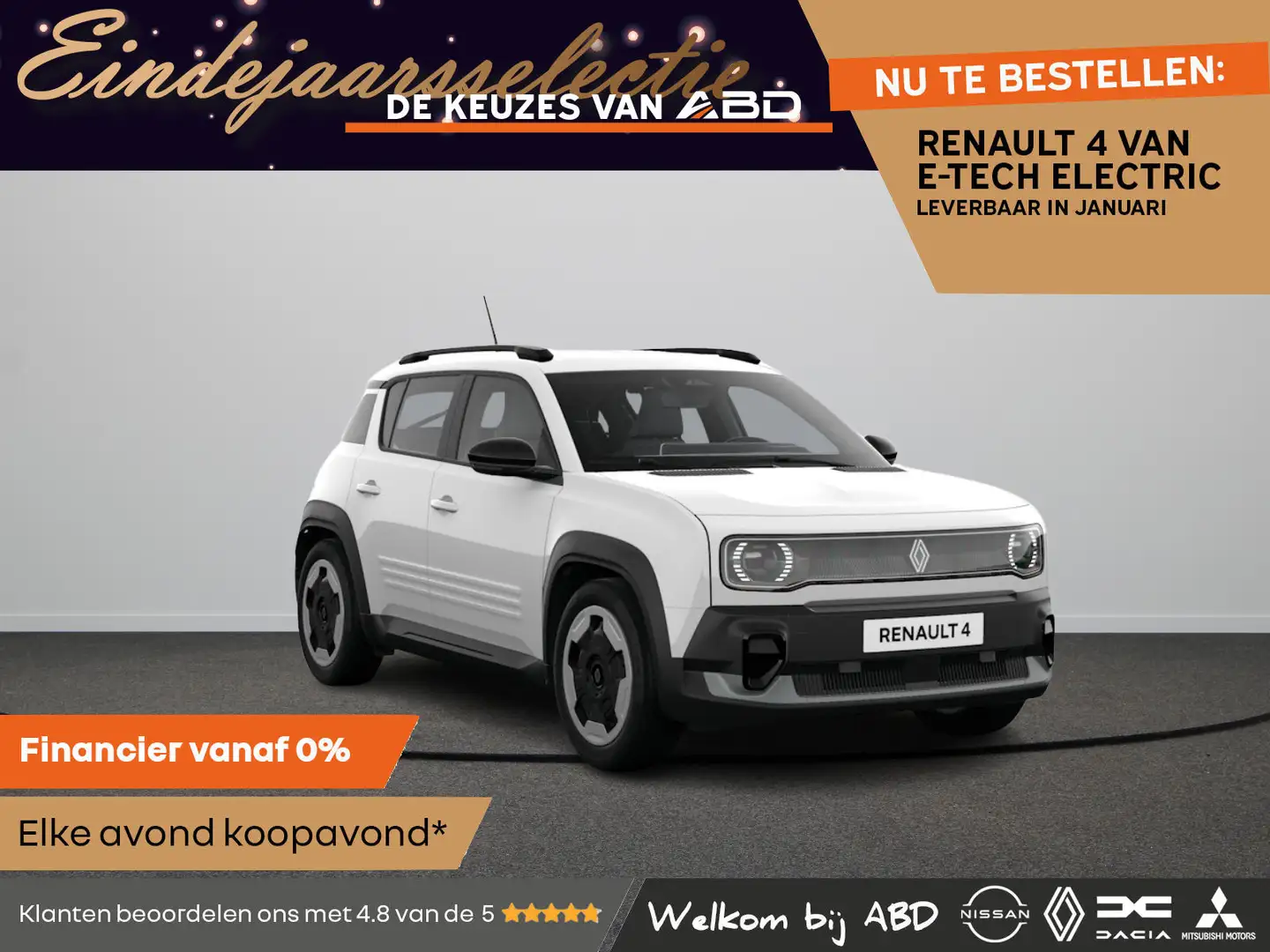 Renault R 4 Evolution Comfort range | Achteruitrijcamera | Cru Blanc - 1