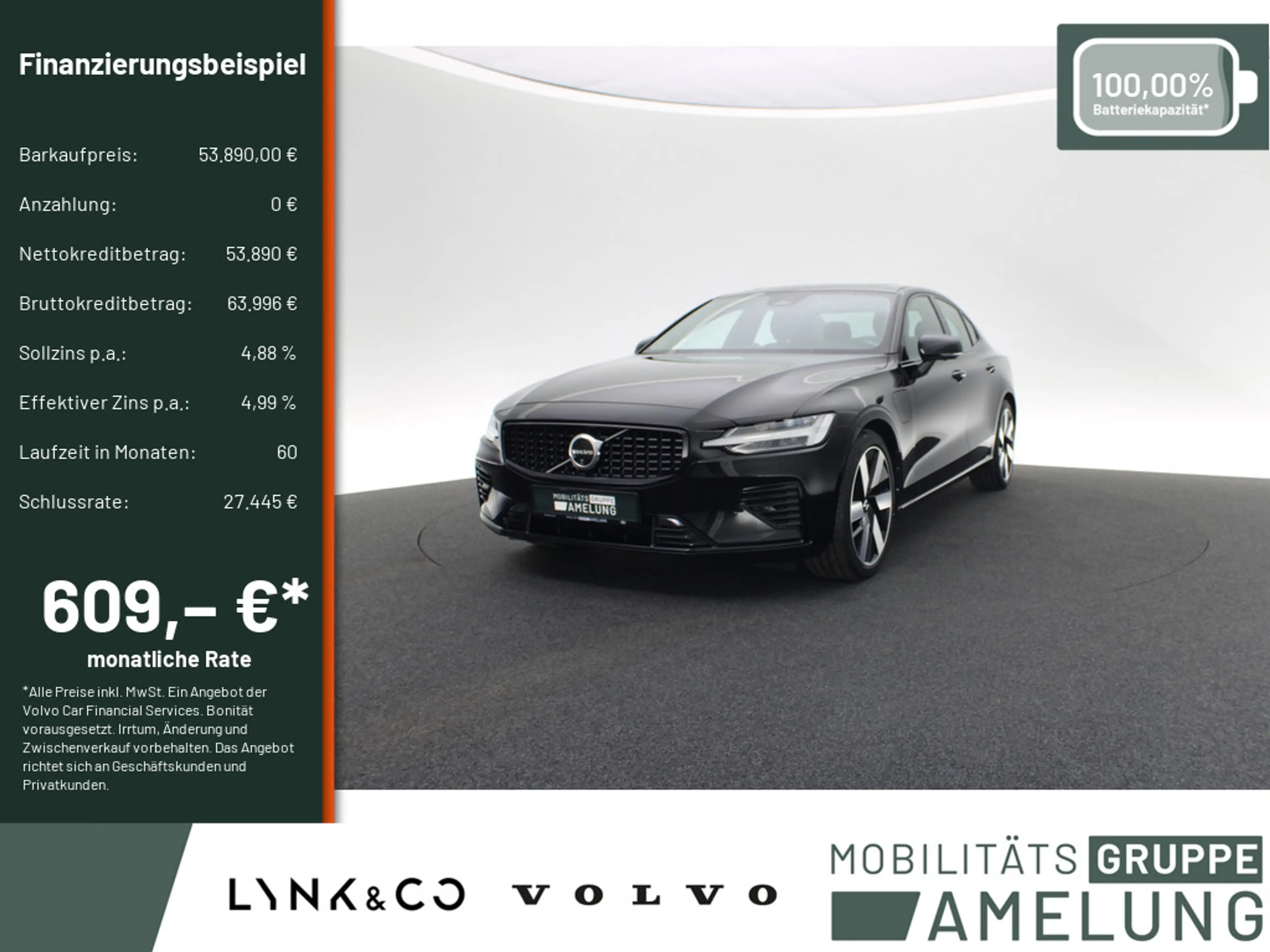 Volvo S60 T8 Ultimate Dark AWD aus1.Hand LED PANO