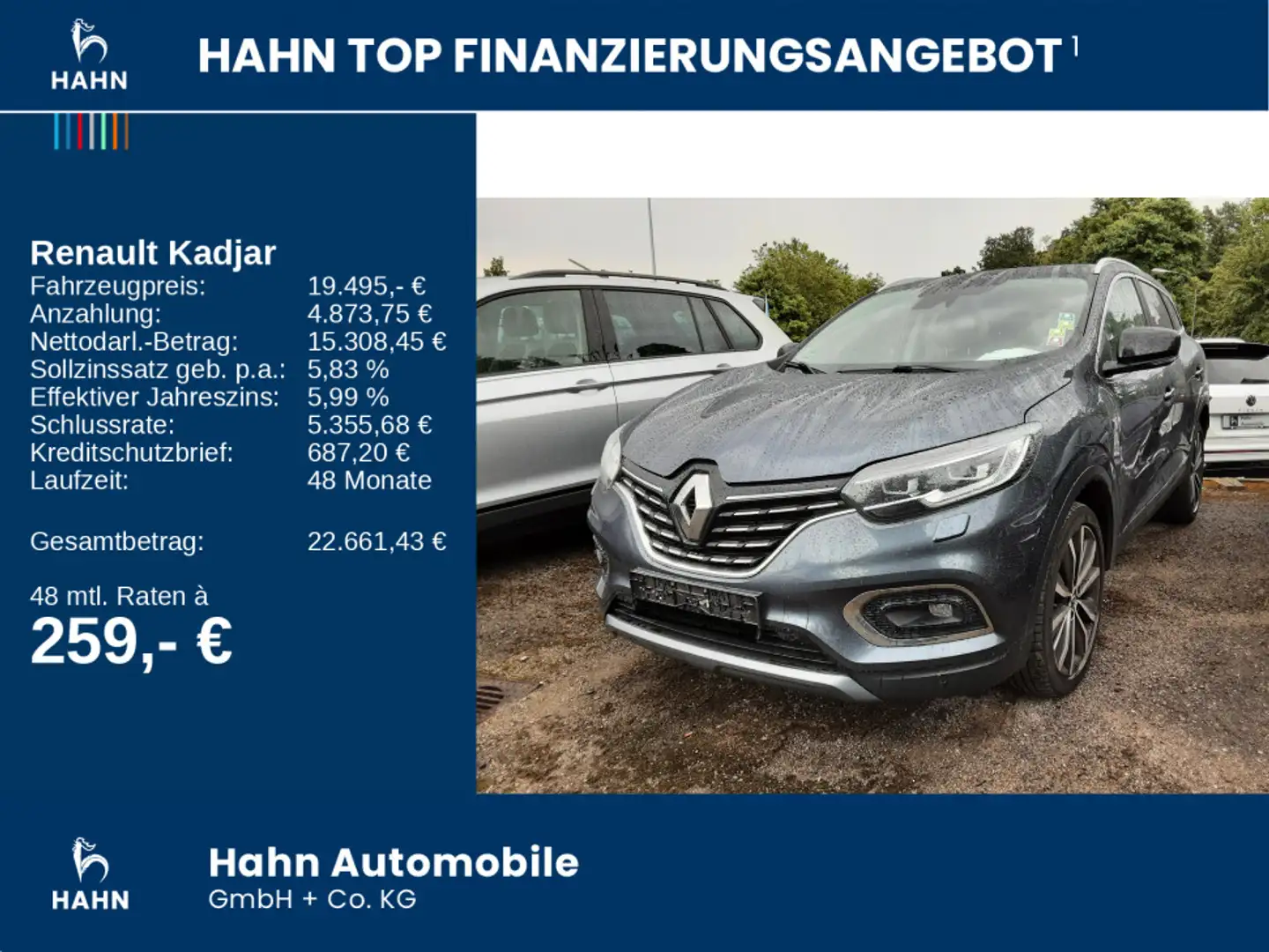 Renault Kadjar 1.7 BLUE dCi 150 Bose Edition 4WD AHK CAM Grau - 2