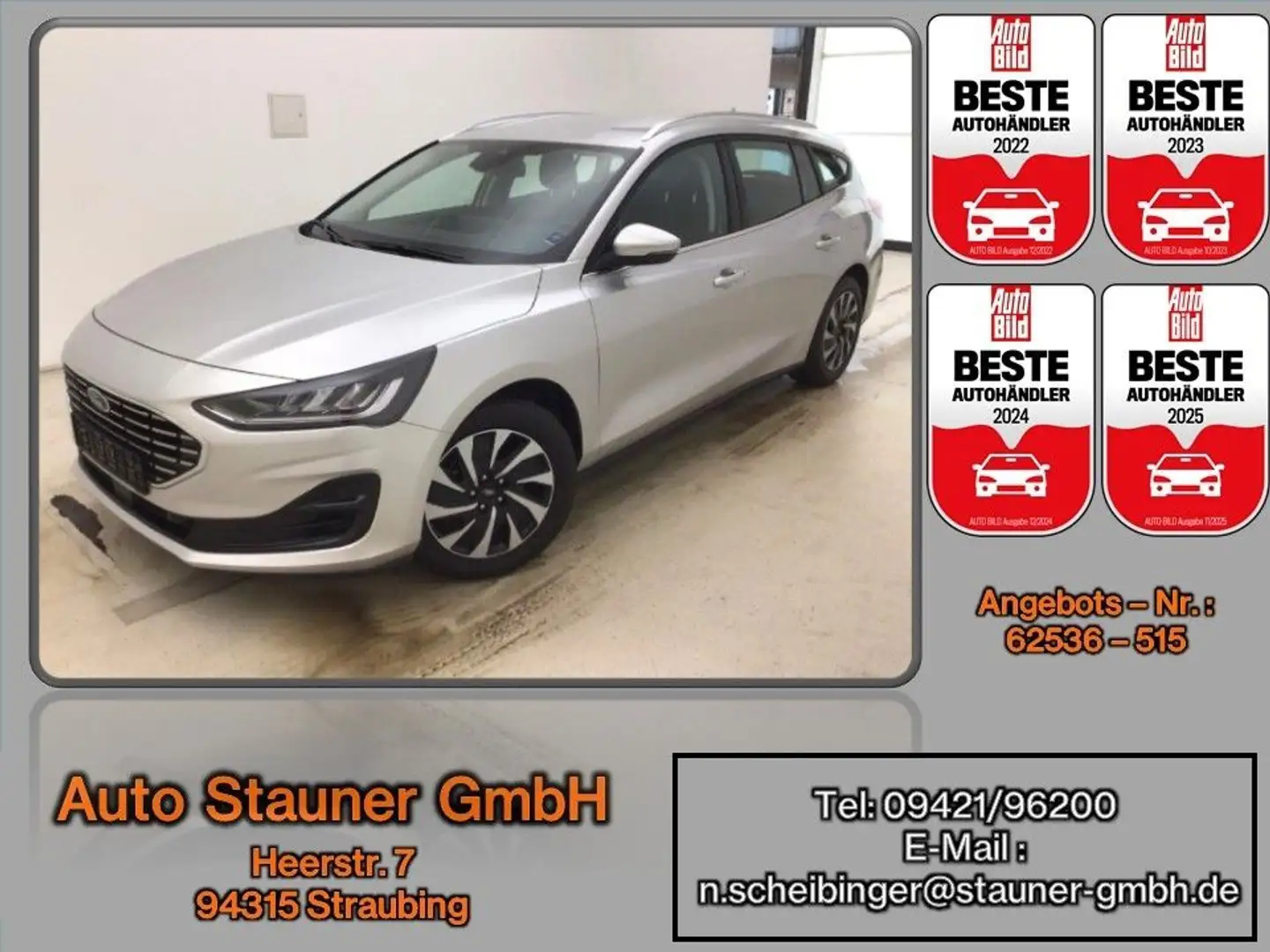 Ford Focus Turnier 1.0 EcoBoost MHEV Titanium Auto. Silber - 1